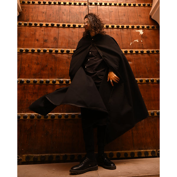 Moroccan Selham, Winter Cape, Selham Cashmere, Men's Handmade